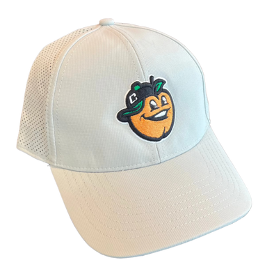Light Grey Peach Head Velcro Hat