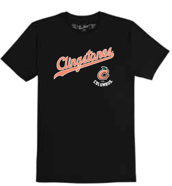 Clingstones Peach Script Tee